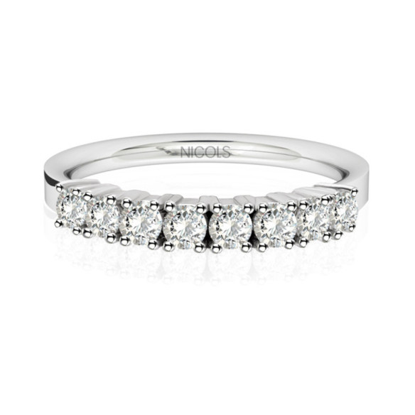 Diamond Wedding Ring 0. 64 Eloise Line - Brilliant Cut Wedding Ring