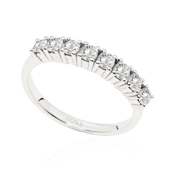 Diamond Wedding Ring 0. 64 Eloise Line - Brilliant Cut Wedding Ring