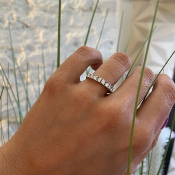 Diamond Wedding Ring 0. 64 Eloise Line - Brilliant Cut Wedding Ring
