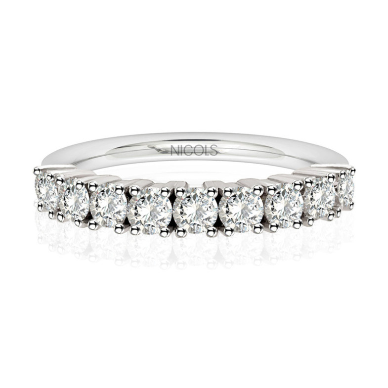 Diamond Wedding Ring 0.72 Eloise Line - Rings