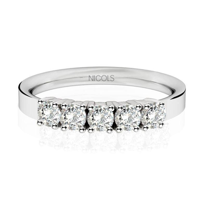Alianza Diamantes 0.50 Eloise Line - Brillante