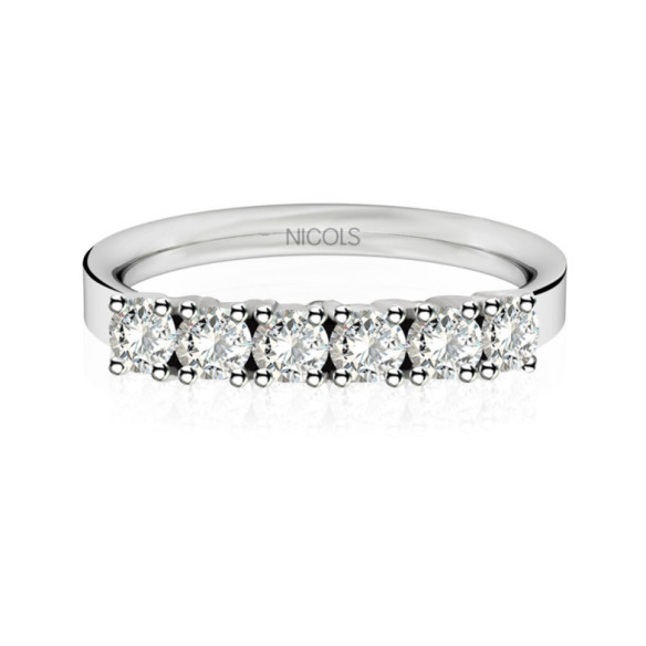 Diamond Wedding Ring 0.60 Eloise Line - Brilliant Cut