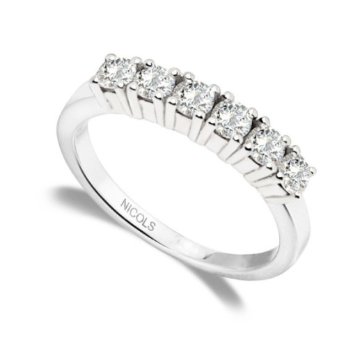 Diamond Wedding Ring 0.60 Eloise Line - Brilliant Cut 2
