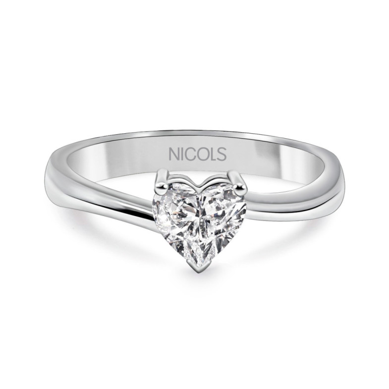 Anillo Diamante Corazón Vaiana 0.45 Ct. - Herzschnitt
