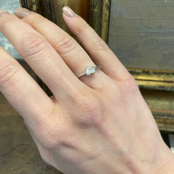 Anillo Diamante Corazón Vaiana 0.45 Ct. - Herzschnitt