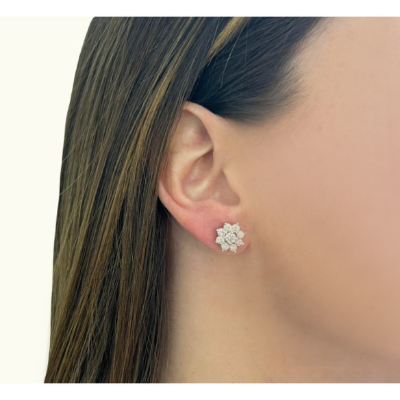 Orecchini a fiori da 190ct 1,90ct - Orecchini della sposa