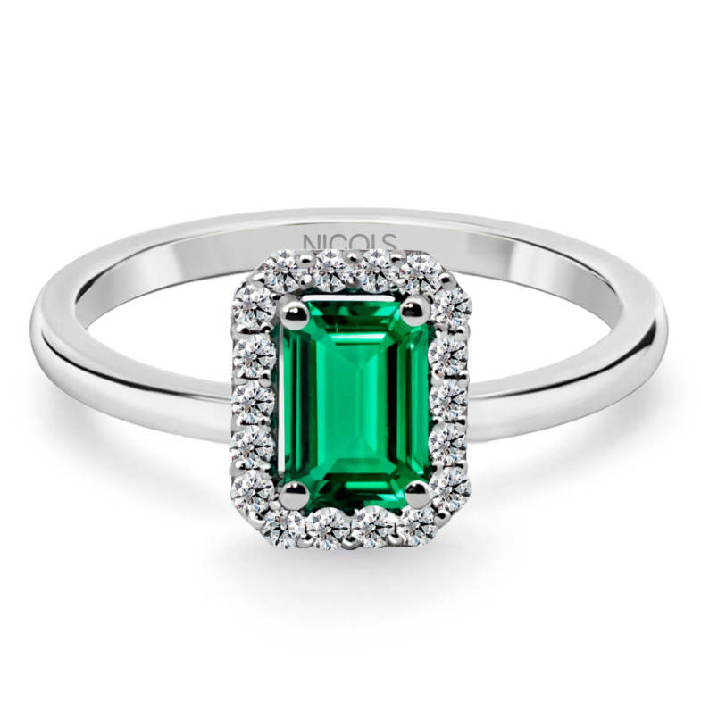 Sunset Emerald Ring 0.65 Ct - Rings