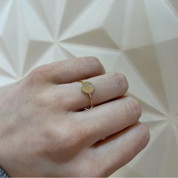 Anillo Círculo Diamante Oro Amarillo Always - aktuelle designs