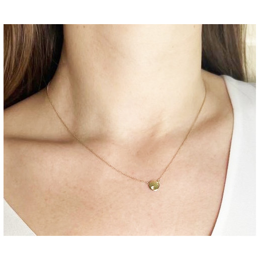 Collar Círculo Diamante Oro Amarillo Always - Collares de Diamantes 2