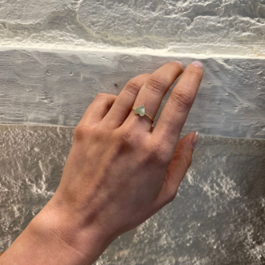 Anillo Corazón Diamante Oro Amarillo Always - ANILLOS 2