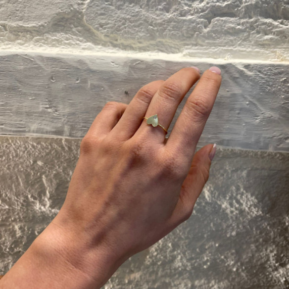 Anillo Corazón Diamante Oro Amarillo Always - ANILLOS