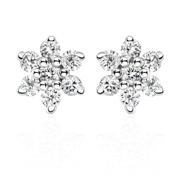 Pendientes Diamantes Estrella 0.56Ct Reina - Brautohrringe