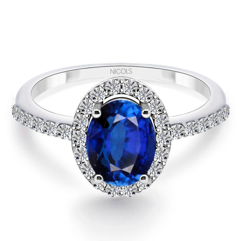 Anillo Zafiro Dalia Sunset 1.20Ct - Compromisso de aniversário de anéis