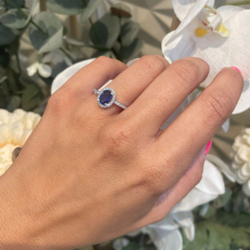 Anillo Zafiro Dalia Sunset 1.20Ct - Anillos Compromiso Aniversario 2