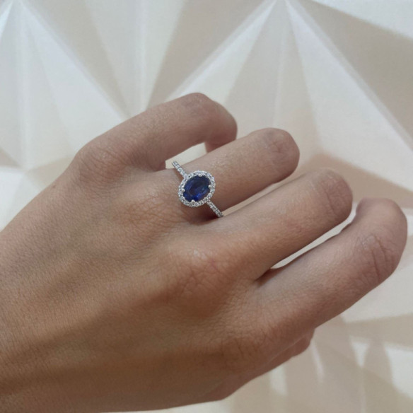 Anillo Zafiro Dalia Sunset 1.20Ct - Anillos Compromiso Aniversario