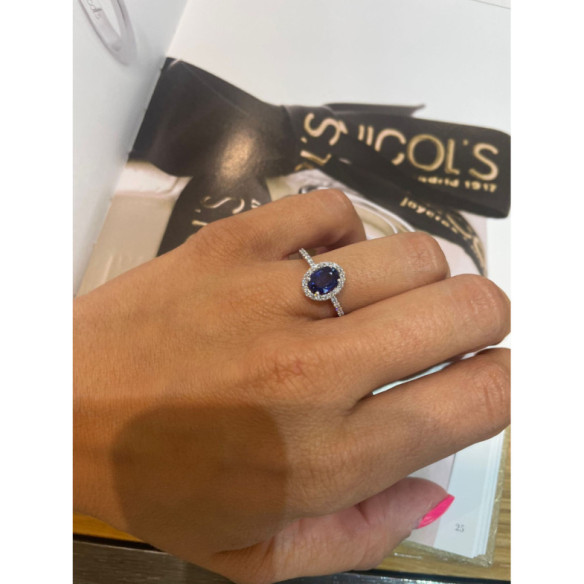 Anillo Zafiro Dalia Sunset 1.20Ct - Anillos Compromiso Aniversario