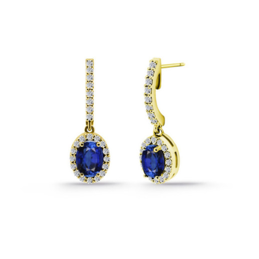Sapphire Orla Sunset Earrings 1.20 Yellow Gold - Earrings