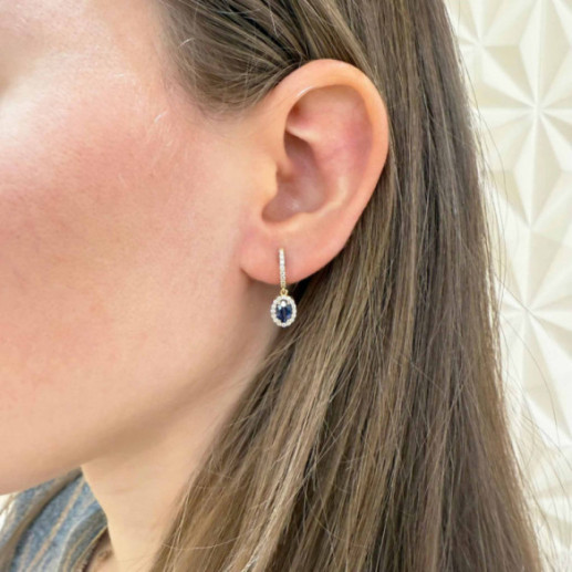 Sapphire Orla Sunset Earrings 1.20 Yellow Gold - Earrings 2