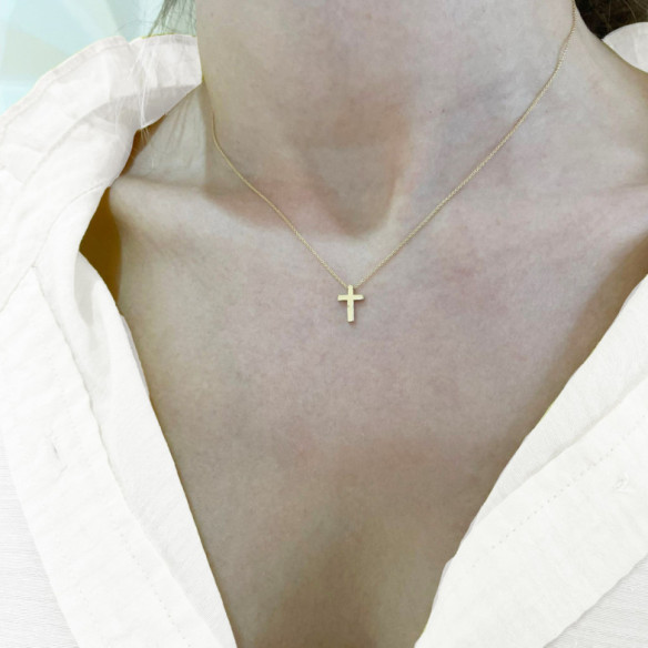 Cruz De Oro Catholic Sign - Atravessa