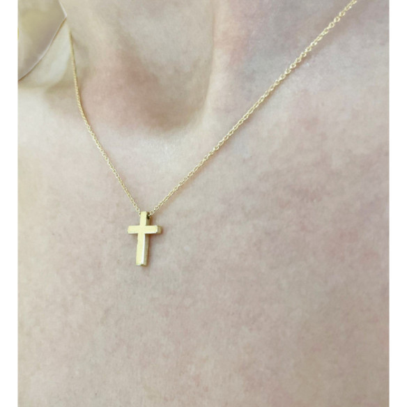 Cruz De Oro Catholic Sign - Atravessa