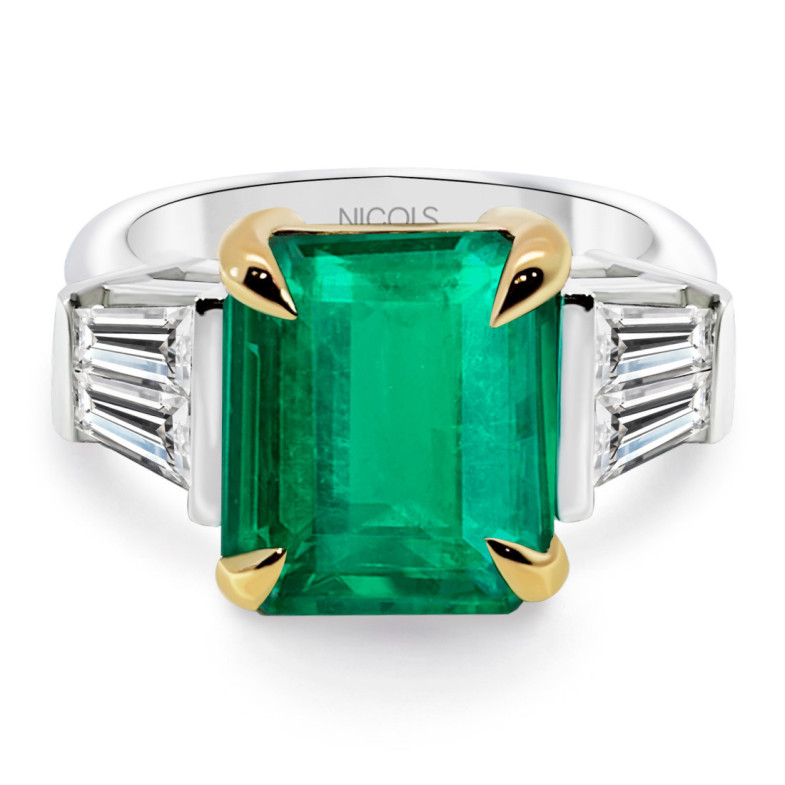Anillo Esmeralda 5 Ct y Diamantes Red Carpet - Hoher Schmuck