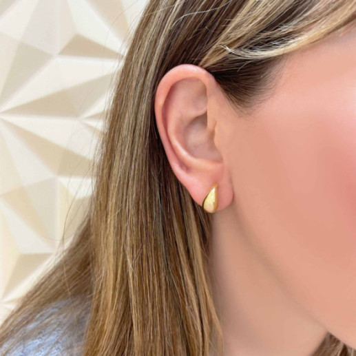 Pendientes Gota Oro 14mm Nochentera - PENDIENTES 2