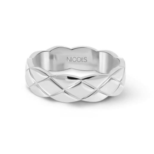 Alianza Apolo Oro Blanco 60Mm - Anillos de Boda Hombre