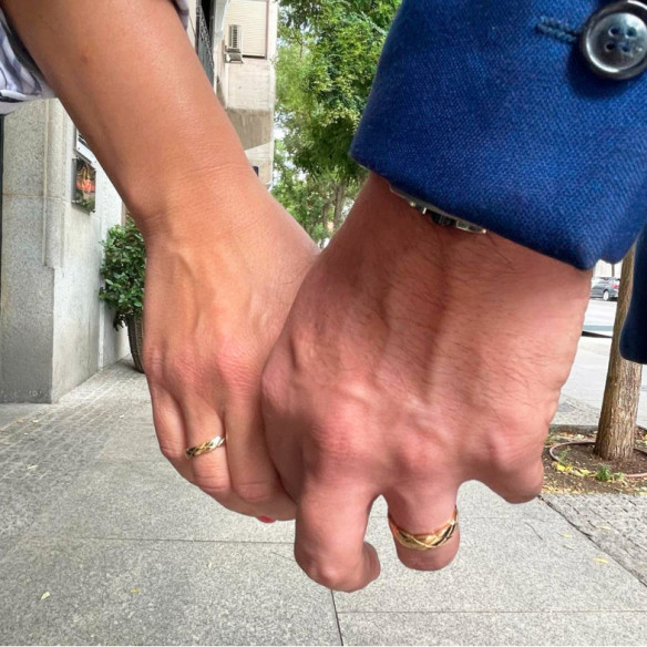 Apollo Wedding Ring Yellow Gold 35mm - Wedding rings man