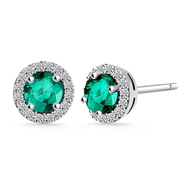 Pendientes Esmeralda Clavel 1.20Ct - Orecchini smeraldi