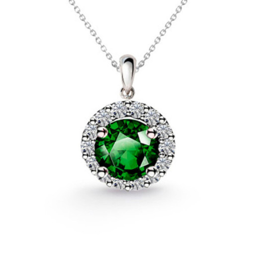 Colgante Esmeralda Clavel 0.60 - Pendants of green stones