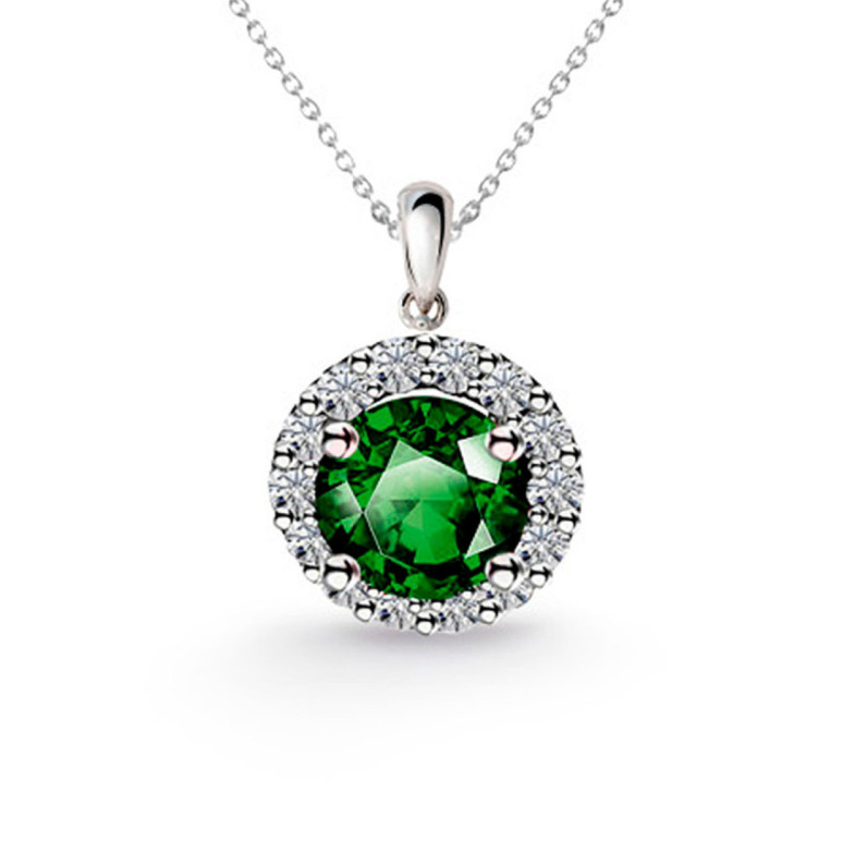 Colgante Esmeralda Clavel 0.60 - Pingentes de pedras verdes
