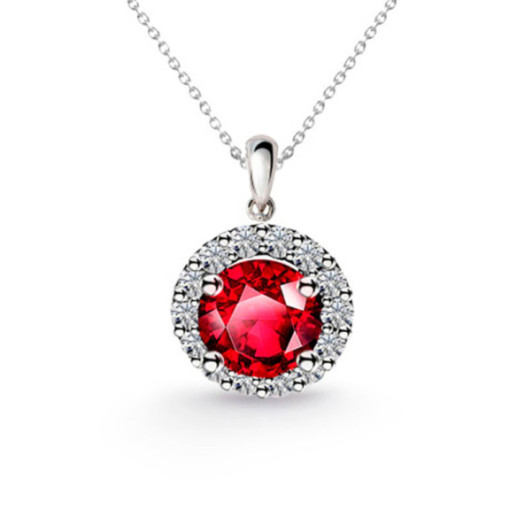 Colgante Rubi Clavel 0.60 - Colgantes de Piedras Roja