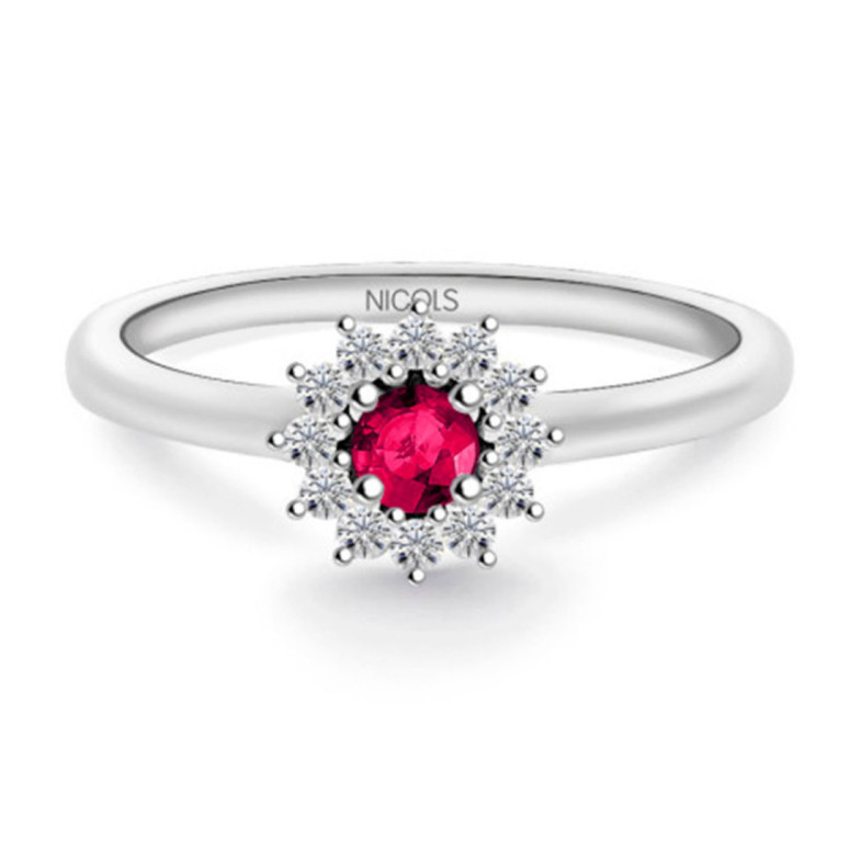 Anillo Rubi Margarita 0.25 - Prometti anelli diamanti