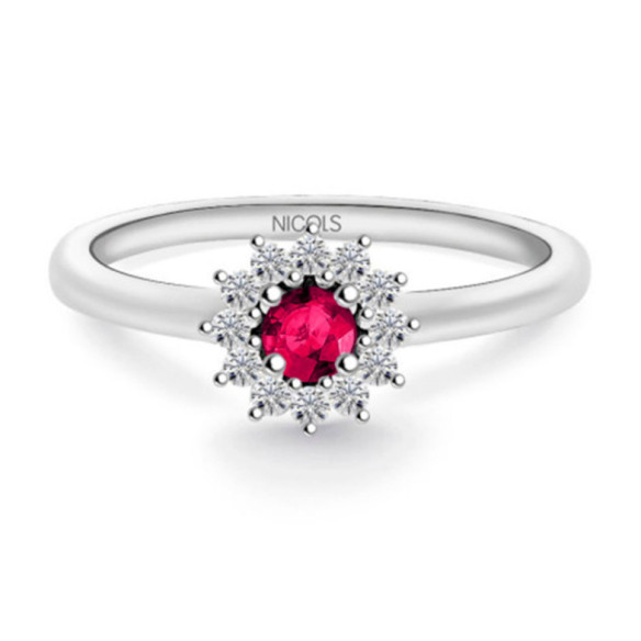 Anillo Rubi Margarita 0.25 - Promise Anneaux Diamonds