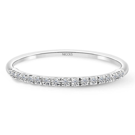Anillo Diamantes Azalea 0.12 Oro Blanco - LES ANNEAUX