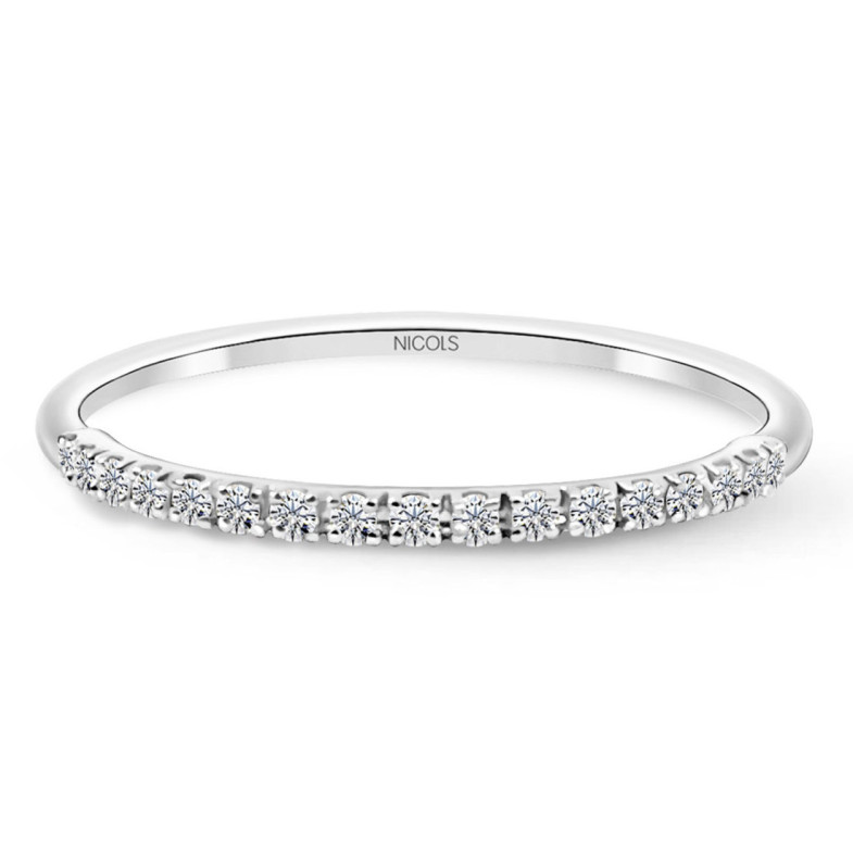 Anillo Diamantes Azalea 0.12 Oro Blanco - RINGE