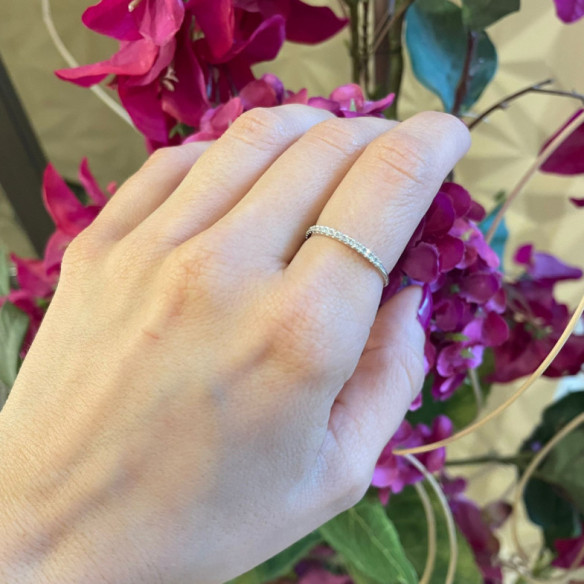 Anillo Diamantes Azalea 0.12 Oro Blanco - RINGE