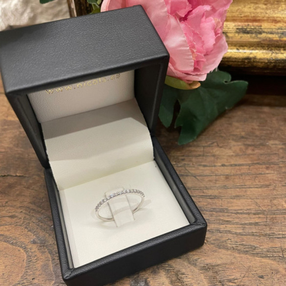 Anillo Diamantes Azalea 0.12 Oro Blanco - ANéIS