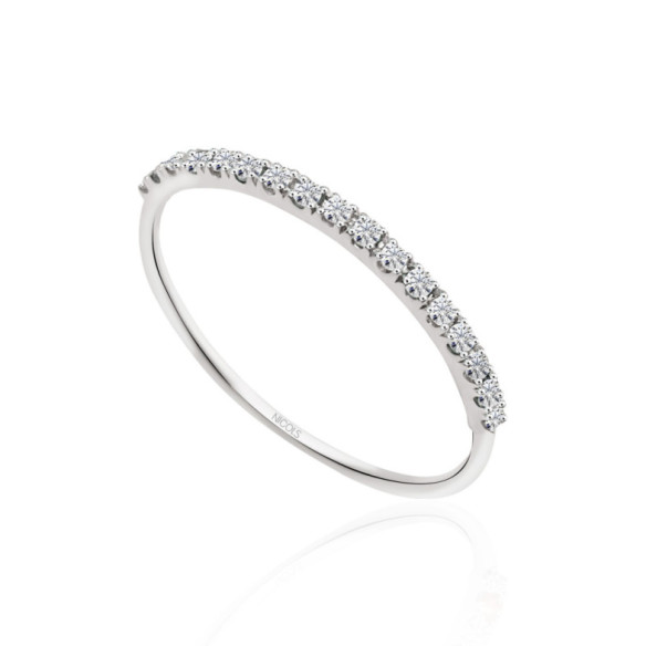 Anillo Diamantes Azalea 0.12 Oro Blanco - ANELLI
