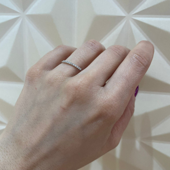 Anillo Diamantes Azalea 0.07 Oro Blanco - Diamantringe