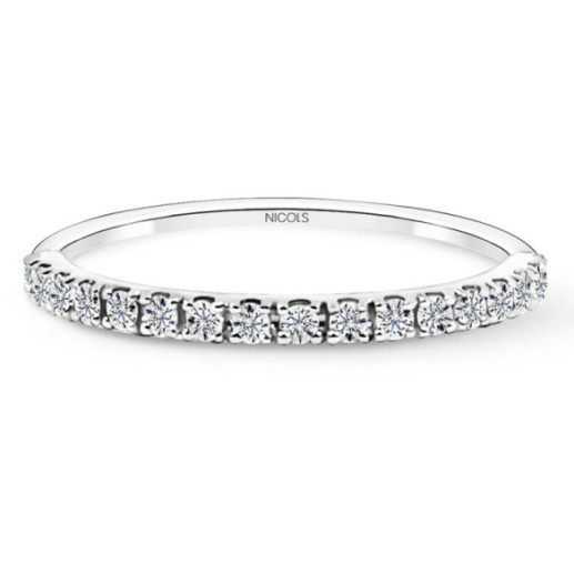 Anillo Diamantes Azalea 0.22 Oro Blanco - Alianzas de Brillantes