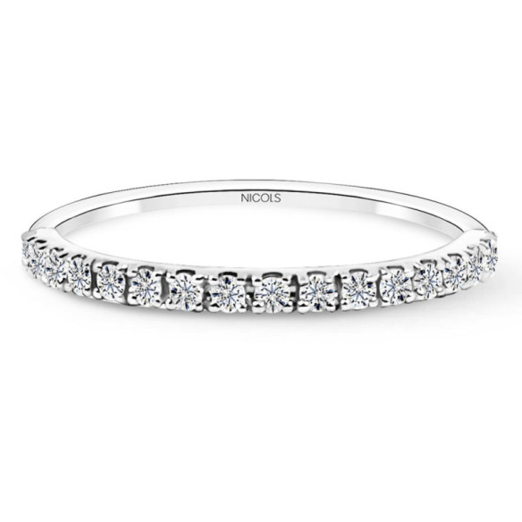 Anillo Diamantes Azalea 0.22 Oro Blanco - Alleanze luminose
