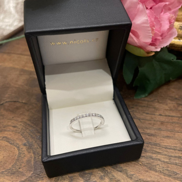 Anillo Diamantes Azalea 0.22 Oro Blanco - Alleanze luminose