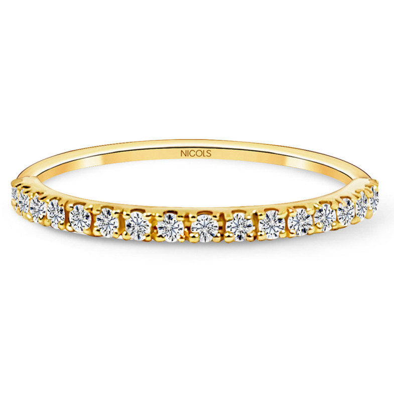 Anillo Diamantes Azalea 0.22 Oro Amarillo - Alianças brilhantes