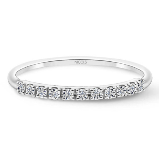 Anillo Diamantes Azalea 0.15 Oro Blanco - ANILLOS