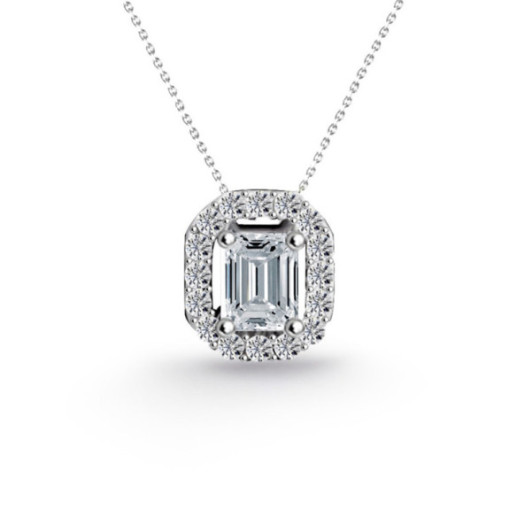 Collar Diamantes Angie talla Esmeralda 0.35 - Diamant Halsketten