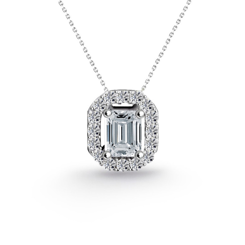 Collar Diamantes Angie talla Esmeralda 0.35 - Colliers diamant
