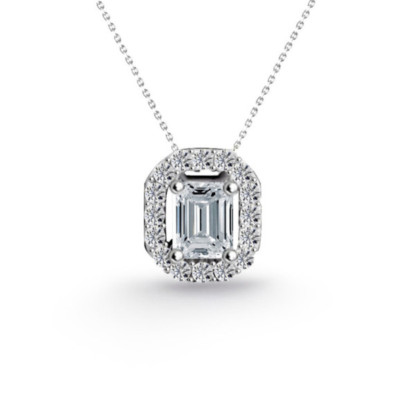 Collar Diamantes Angie talla Esmeralda 0.35 - Collane di diamante