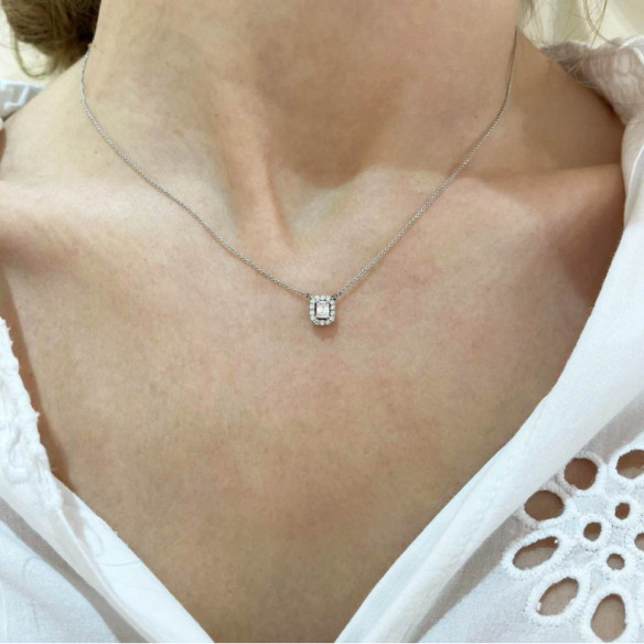 Collar Diamantes Angie talla Esmeralda 0.35 - Collane di diamante