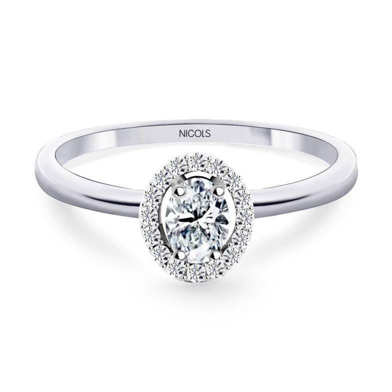 Anillo Diamantes Angie talla  Oval 0.33 - ANILLOS